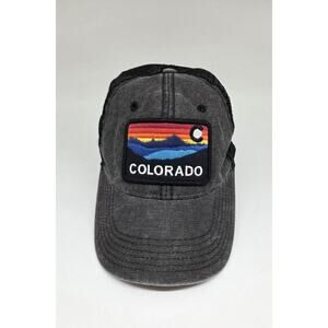 Colorado Legacy Snap‎ Back Trucker Hat Black With Patch Unisex OS